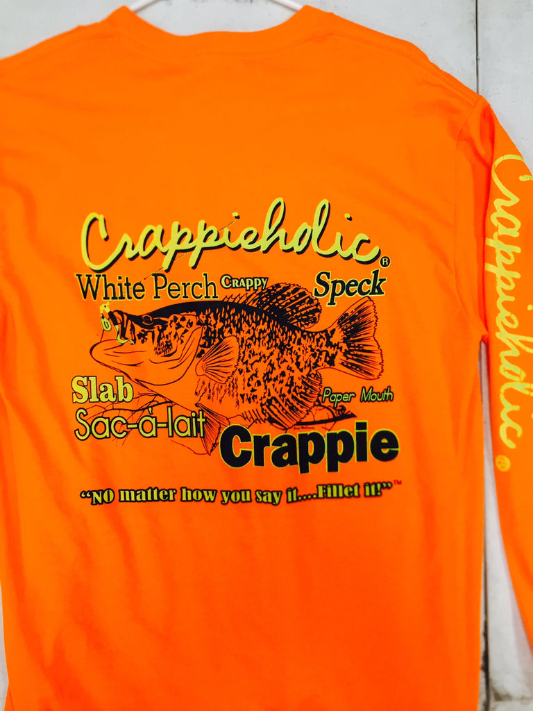  Crappie Fishing Funny Angler Quote Fishing Long Sleeve T-Shirt  : Clothing, Shoes & Jewelry